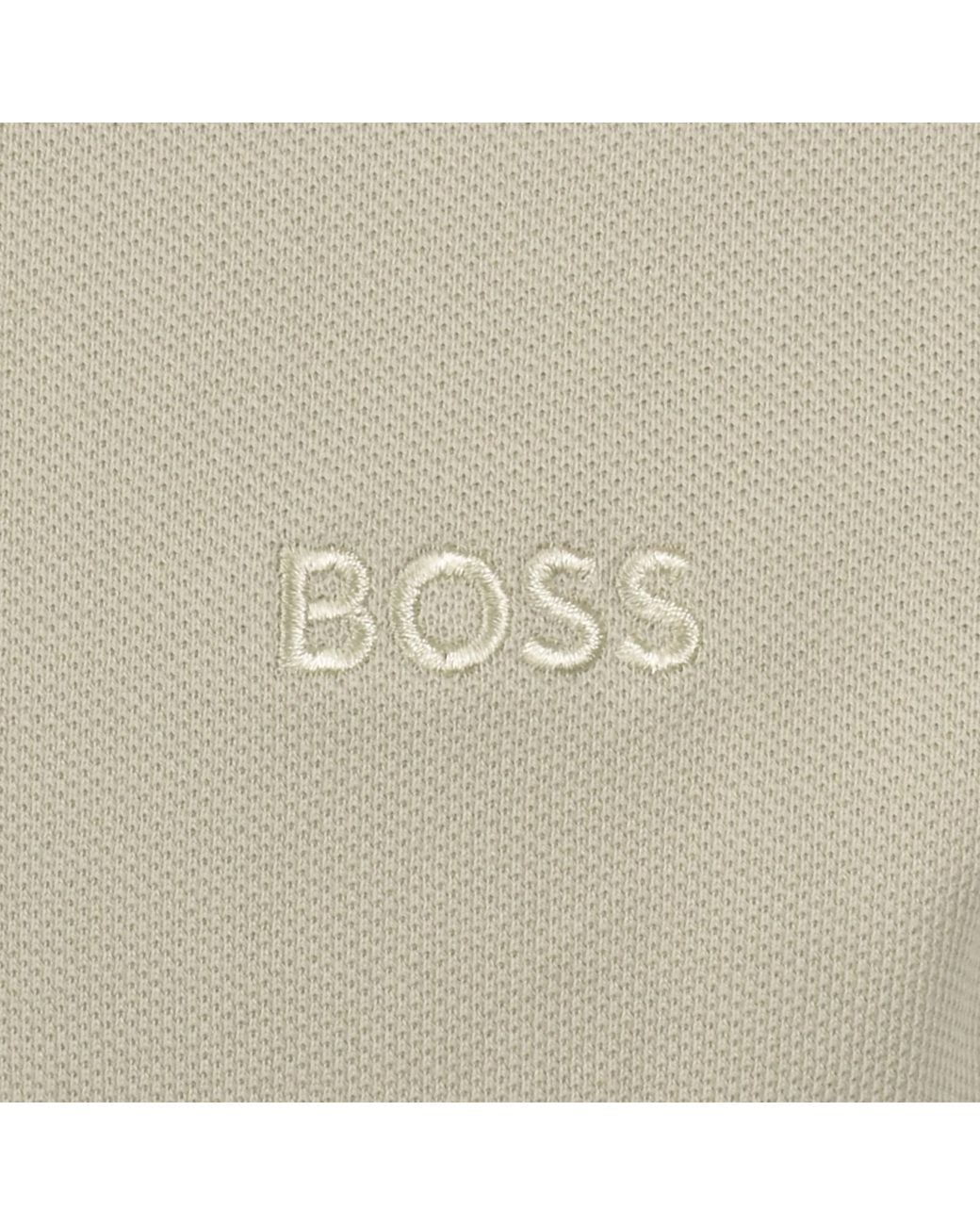 Boss Natural Boss Plisy Long Sleeve Polo T Shirt for men