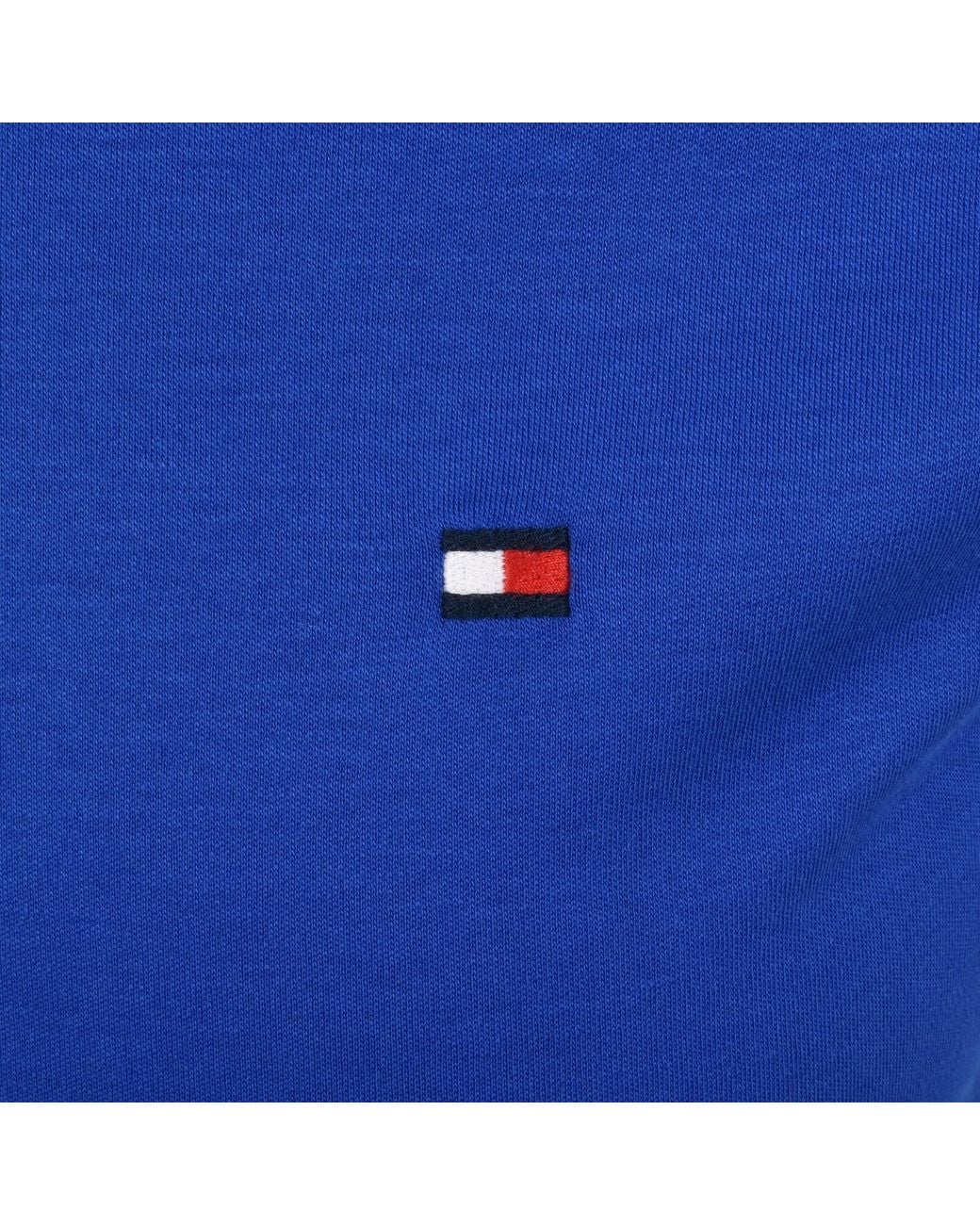 Tommy Hilfiger Blue Liquid Flag Cuff Polo Regal for men