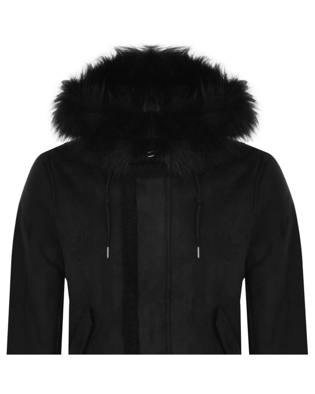 Pretty Green Ramone Parka Jacket in Black for Men Lyst UK