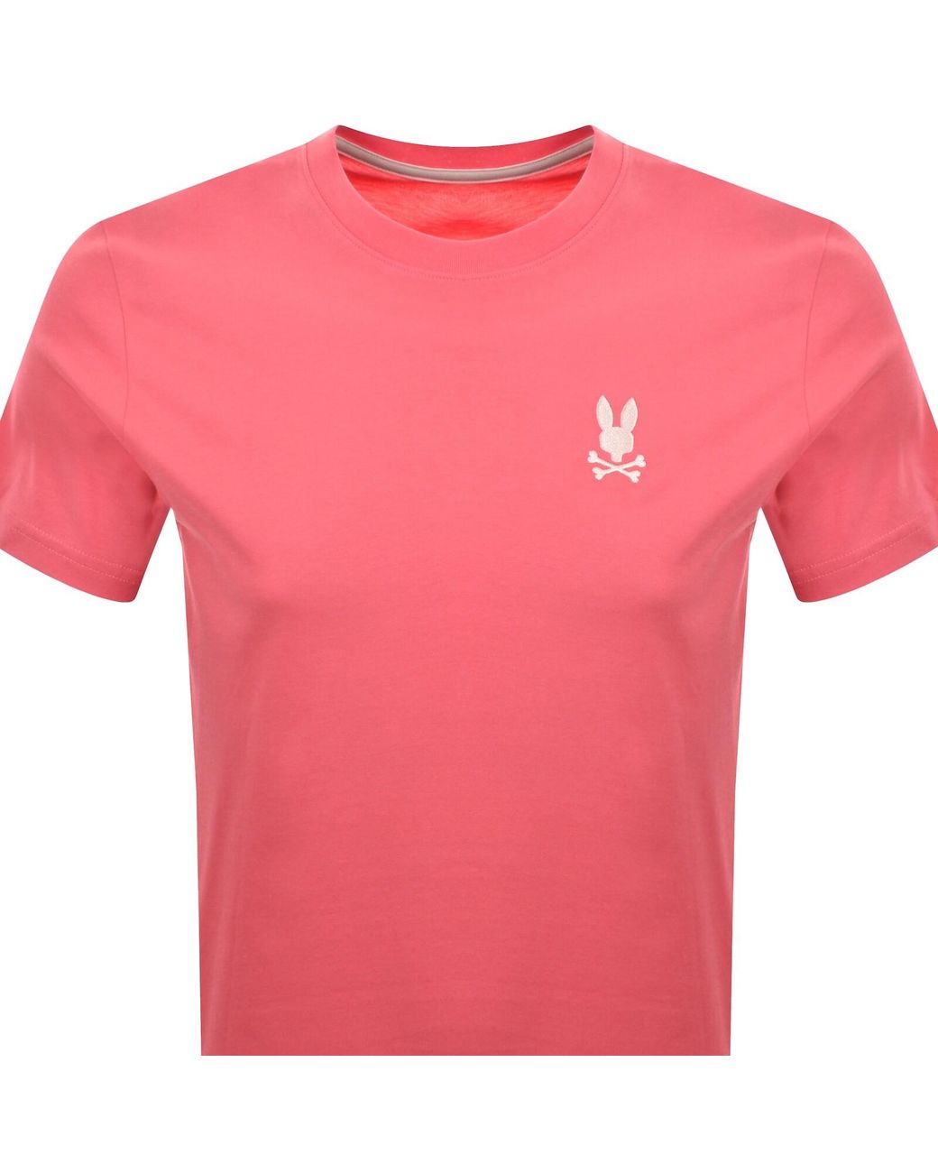 Psycho Bunny Pink Aiden Back Graphic T Shirt for men