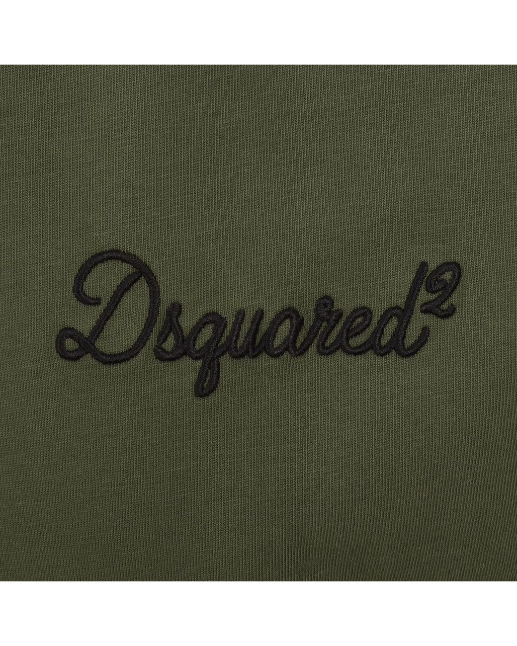 DSquared² Green Signature Loose Fit T Shirt for men