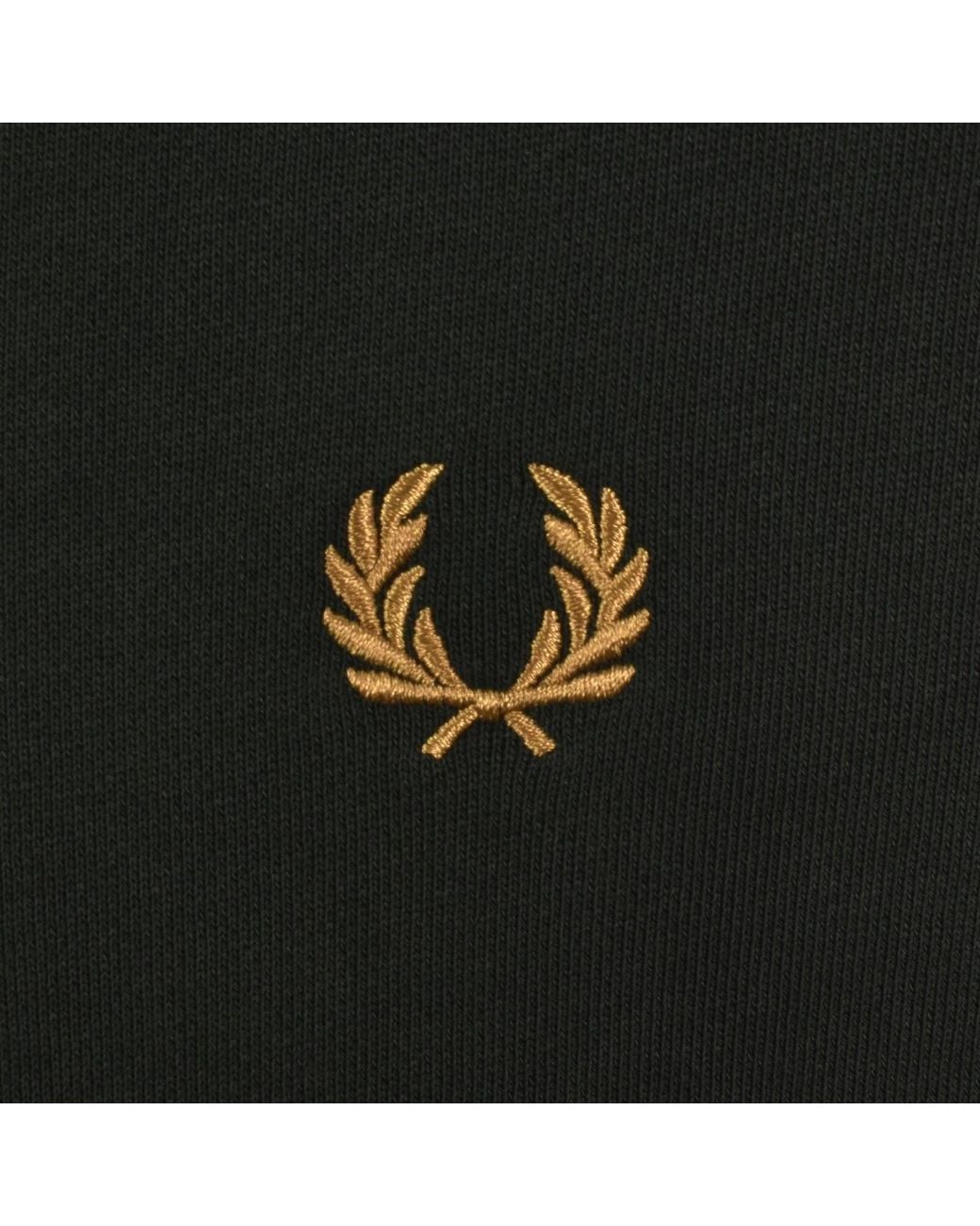 Fred Perry Black Half Zip Sweatshirt Night for men