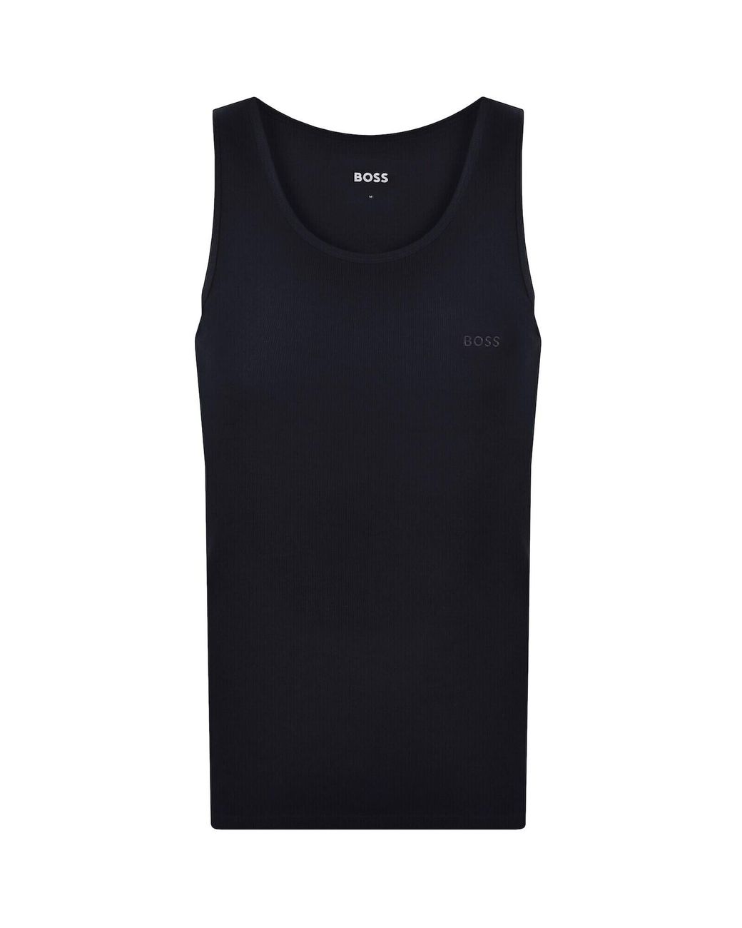 BOSS BUSINESS Blue Boss 3 Pack Classic Rib Vests for men