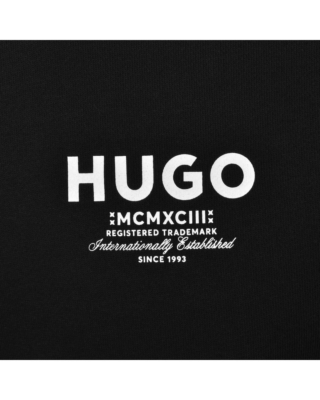 HUGO Black Nespon Sweatshirt for men