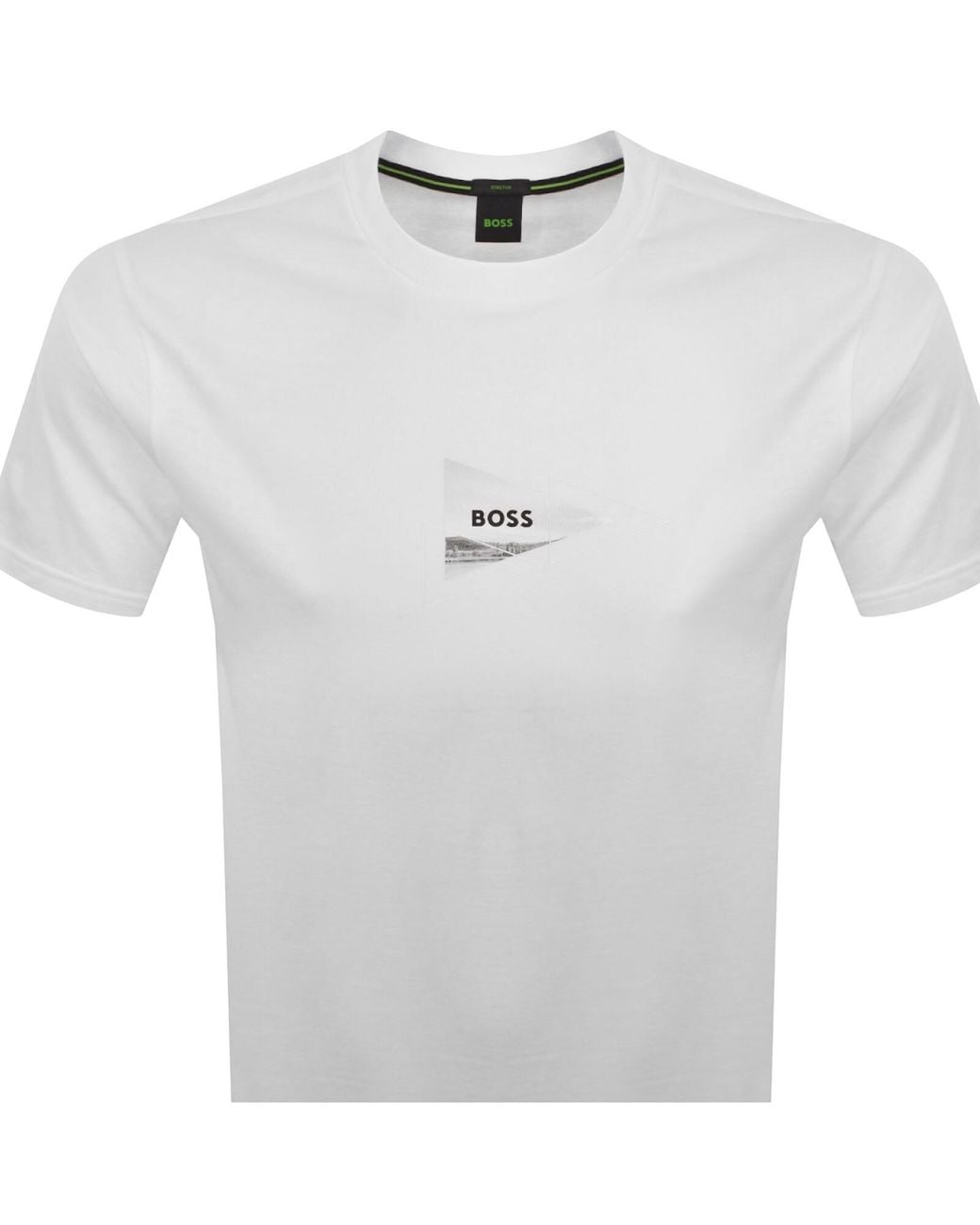Boss White Boss Network Photo T Shirt Open for men