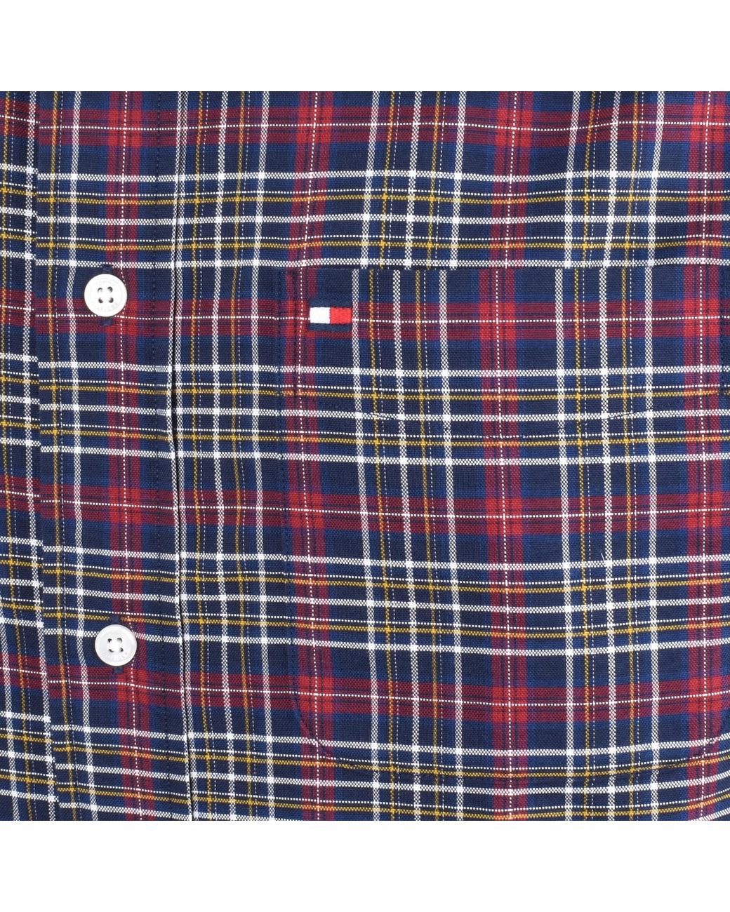 Tommy Hilfiger Blue Long Sleeve Tartan Shirt for men