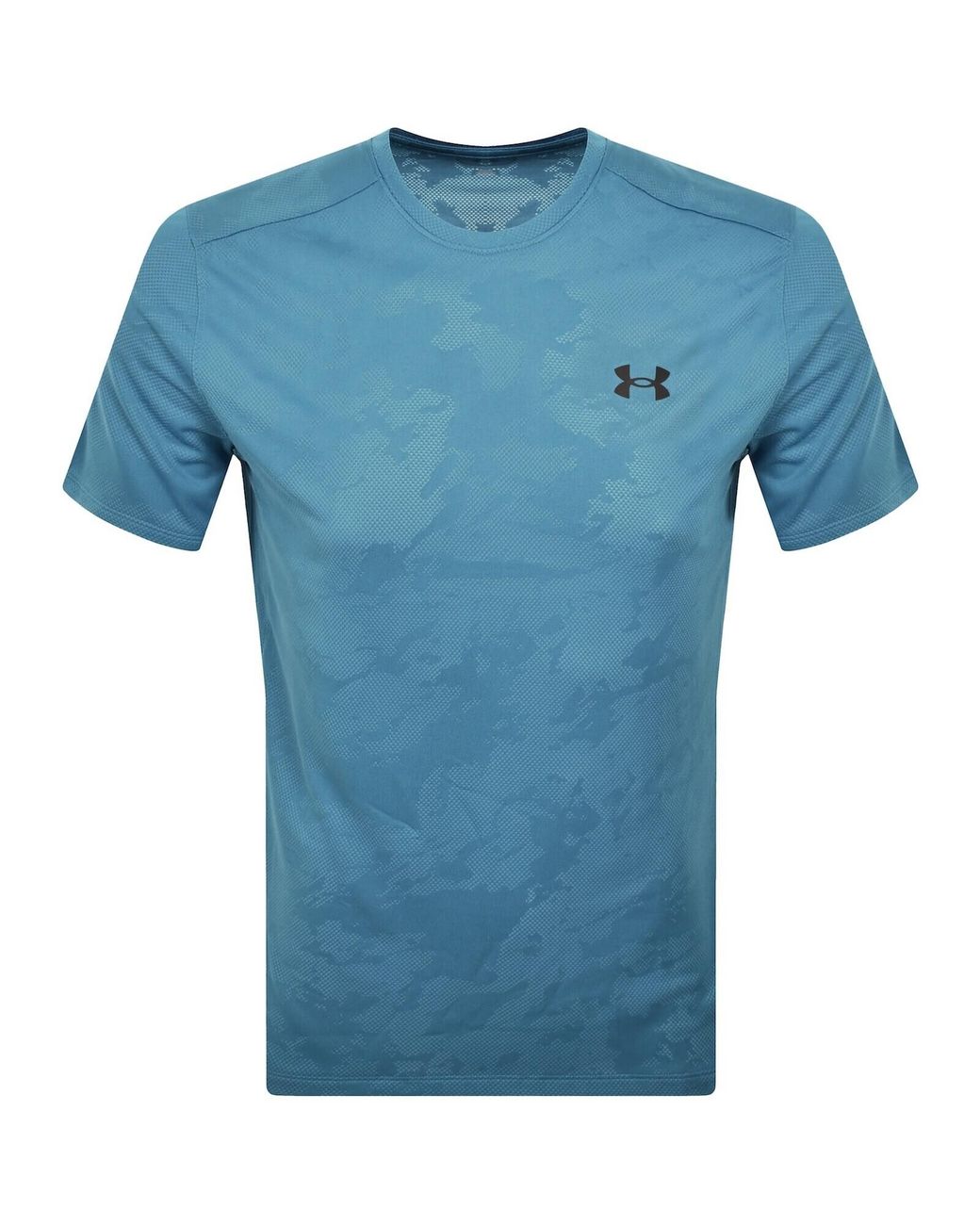 Under Armour Blue Tech Jacquard T Shirt for men