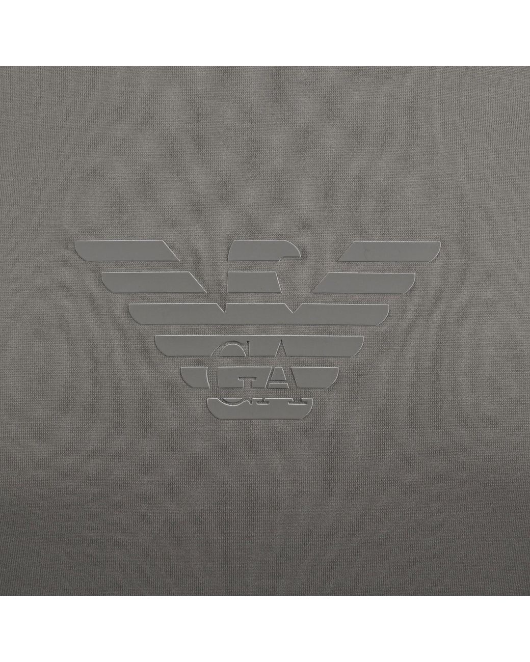 Armani Gray Emporio Logo T Shirt for men