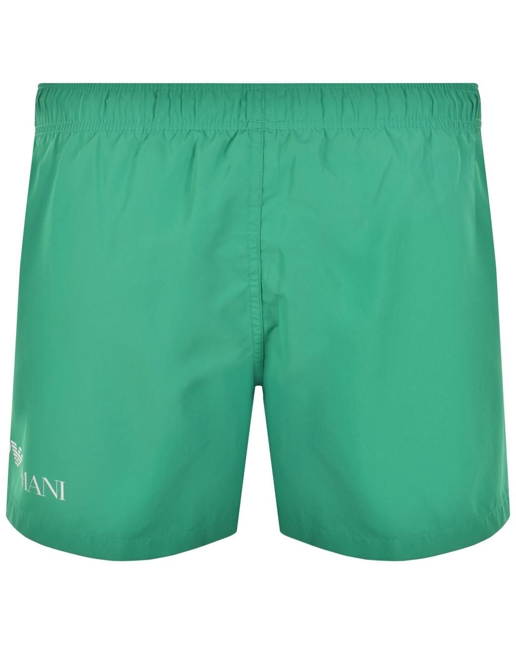 EA7 Green Emporio Armani Logo Swim Shorts for men