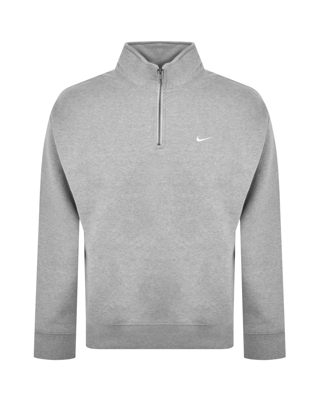 grey nike quarter zip mens