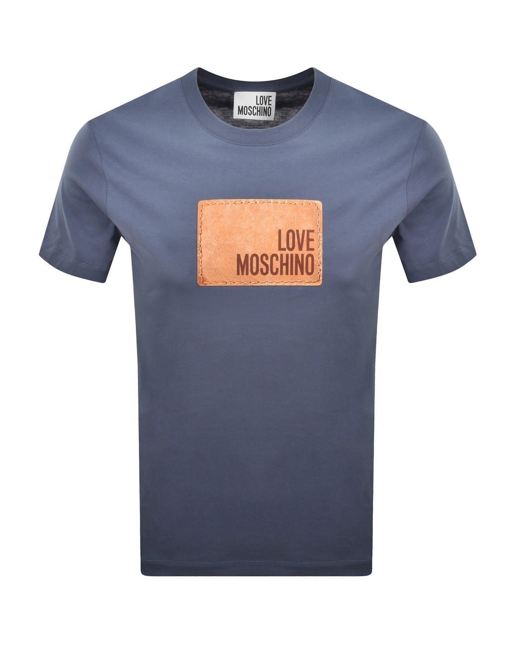 Moschino Blue Graphic T Shirt for men