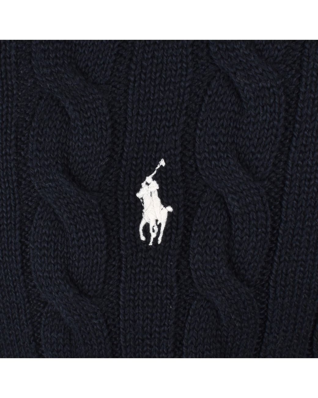 Ralph Lauren Blue Driver Crew Neck Knit Jumper for men