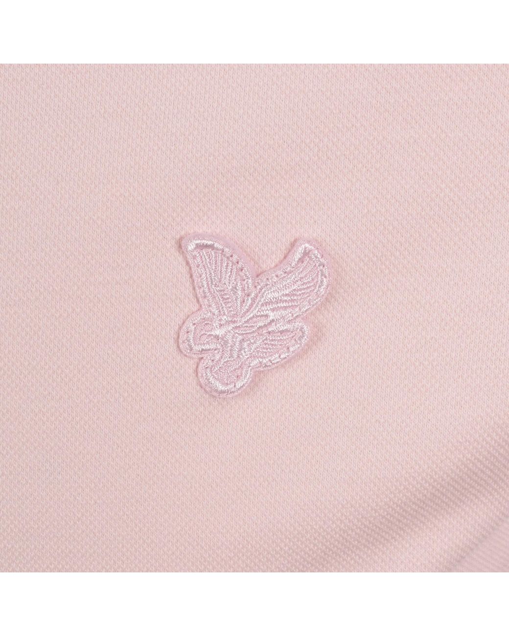 Lyle & Scott Pink Superfine Polo T Shirt for men