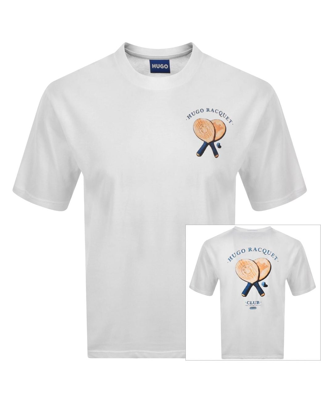 HUGO White Nulaxo T Shirt for men