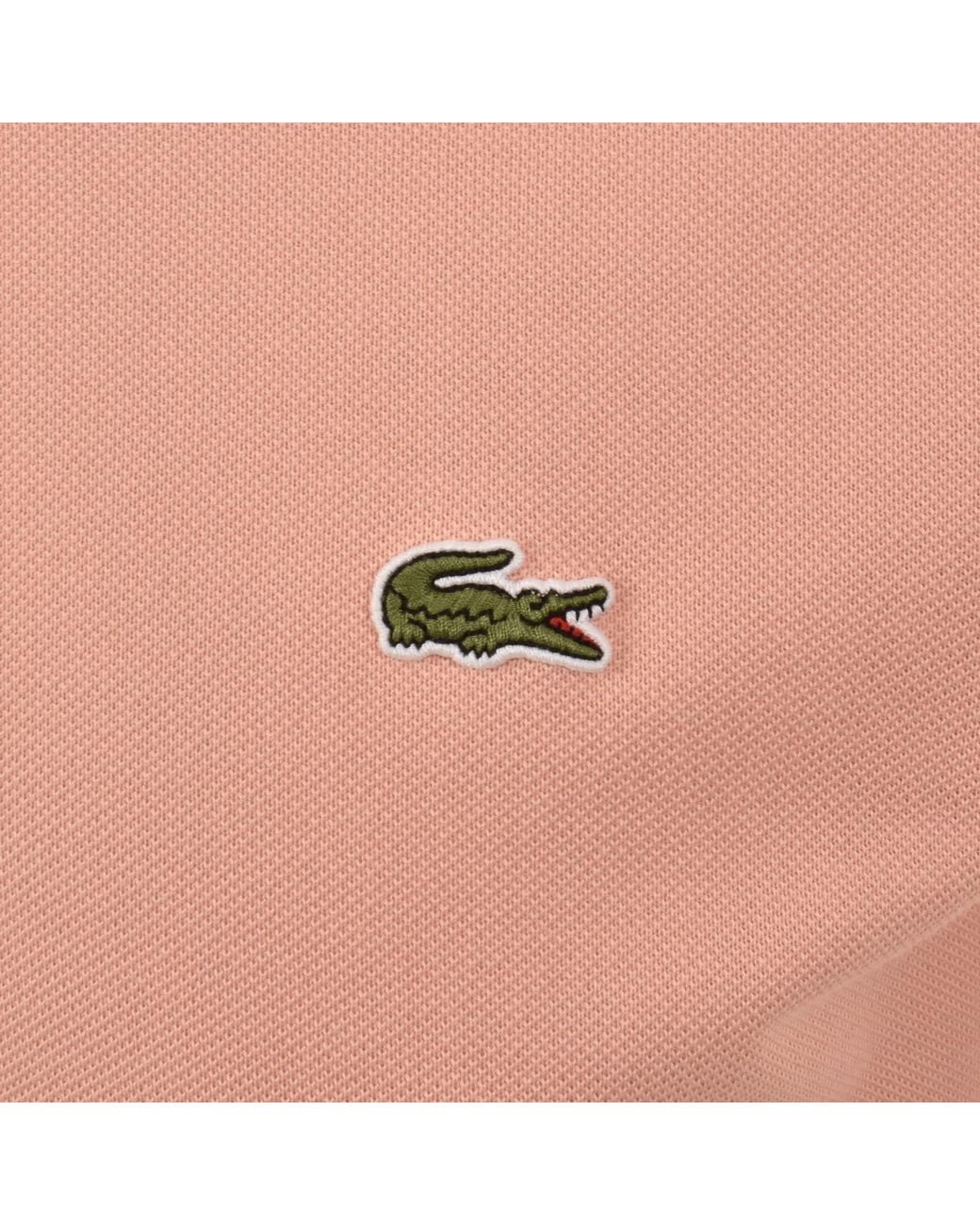 Lacoste Pink Short Sleeved Polo T Shirt for men