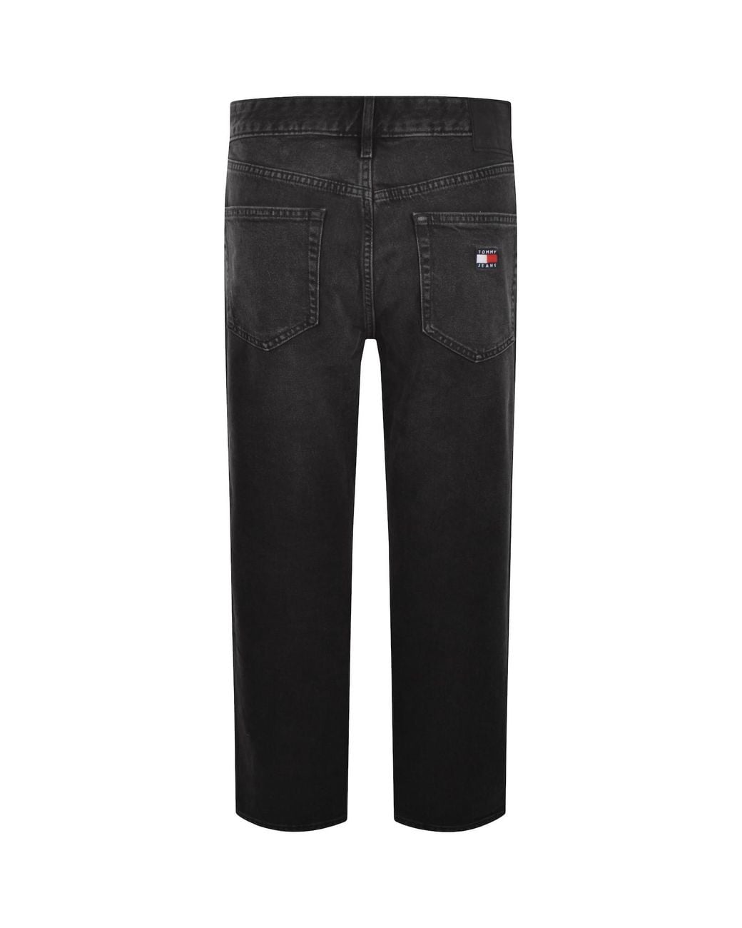 Tommy Hilfiger Black Otis Straight Jeans for men