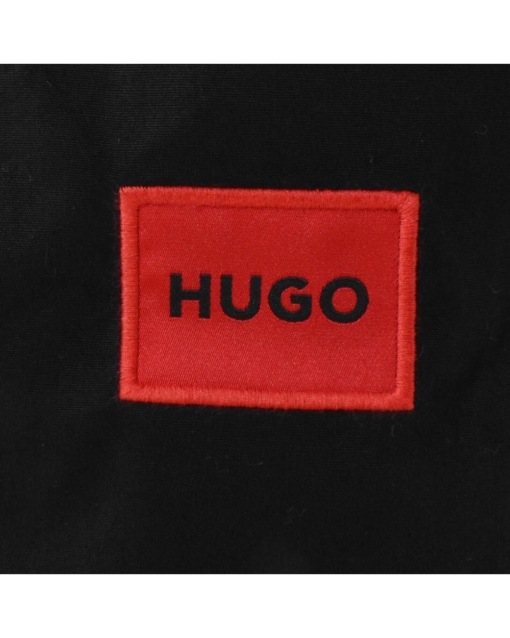 HUGO Black Long Sleeved Ermo Shirt for men