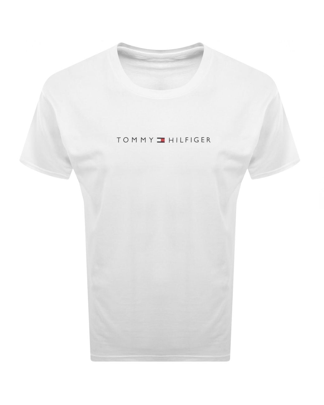 Tommy Hilfiger White Logo T Shirt for men