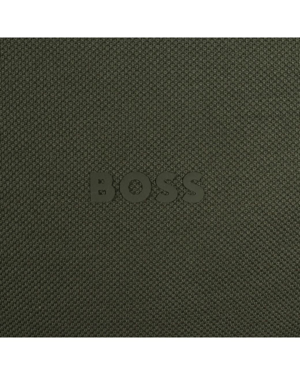 BOSS BUSINESS Green Boss Parlay 147 Mercerised Polo for men