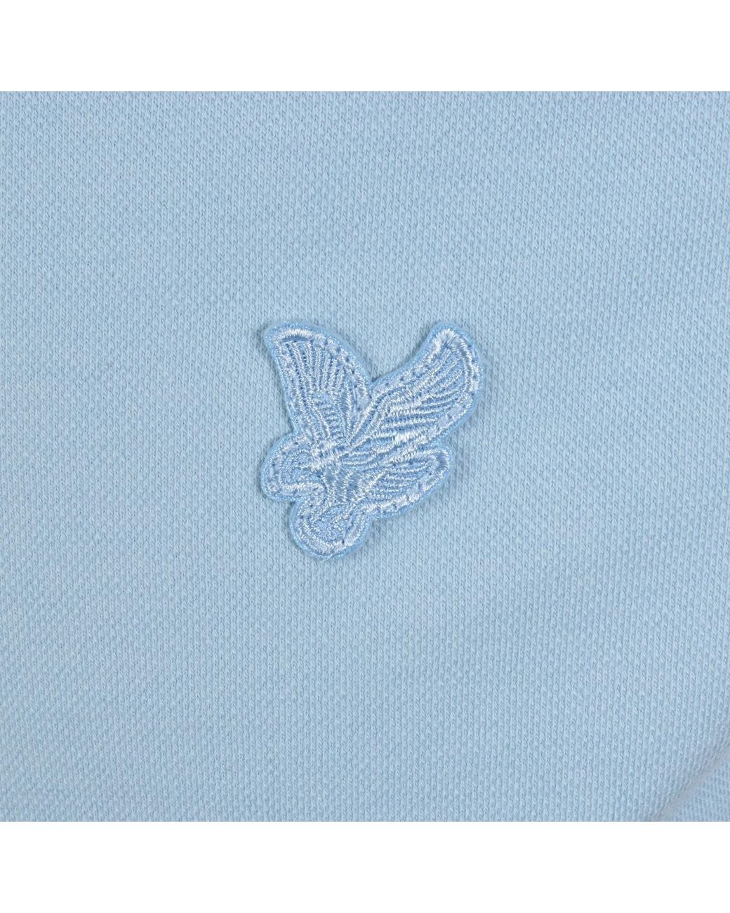 Lyle & Scott Blue Superfine Polo T Shirt for men