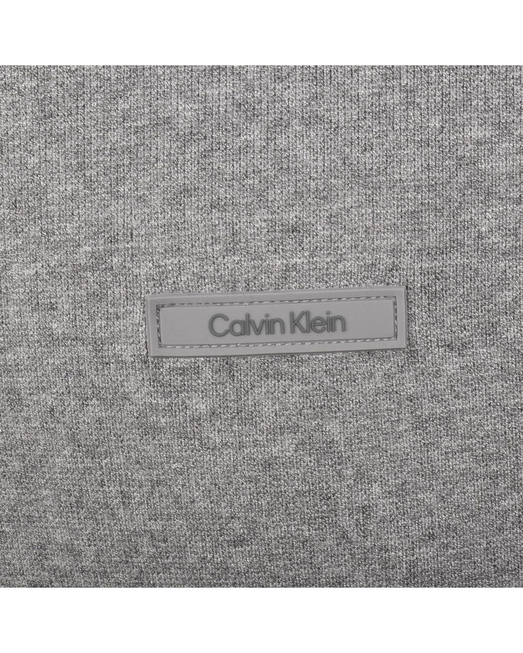 Calvin Klein Gray Knit Polo Jumper for men