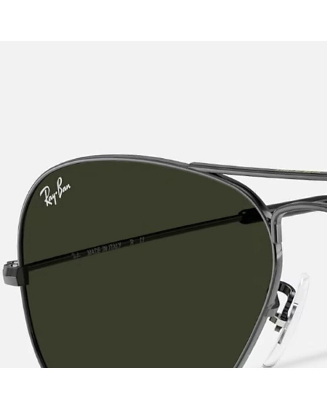 Ray-Ban Green Ray Ban 3025 Aviator Sunglasses Gunmetal for men