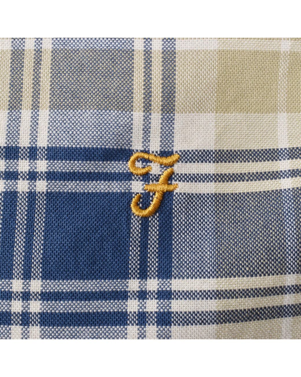 Farah Blue Farah Brewer Long Sleeve Shirt for men