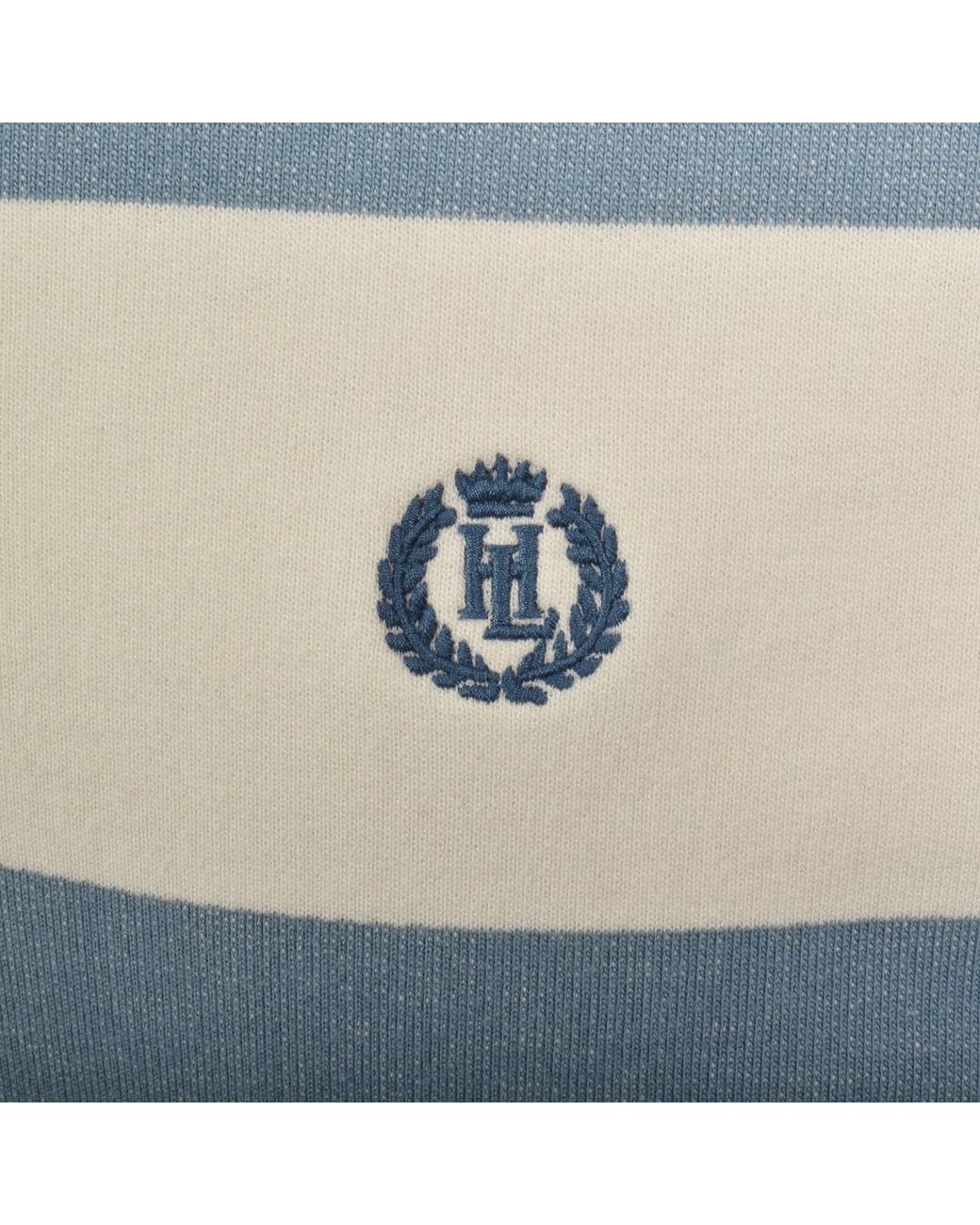 Henri Lloyd Blue Hayling Stripe Polo T Shirt for men