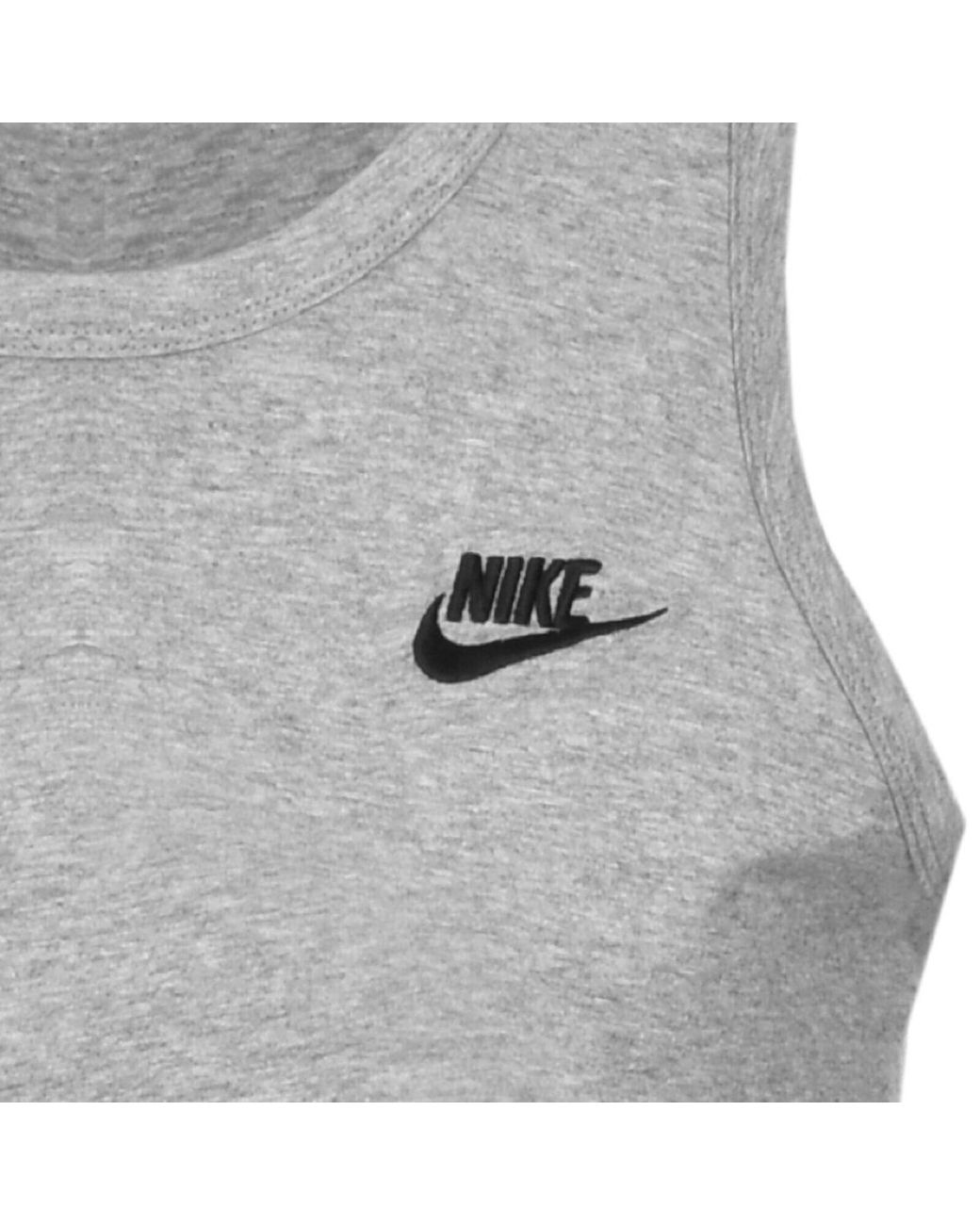Nike Gray Club Logo Vest T Shirt for men