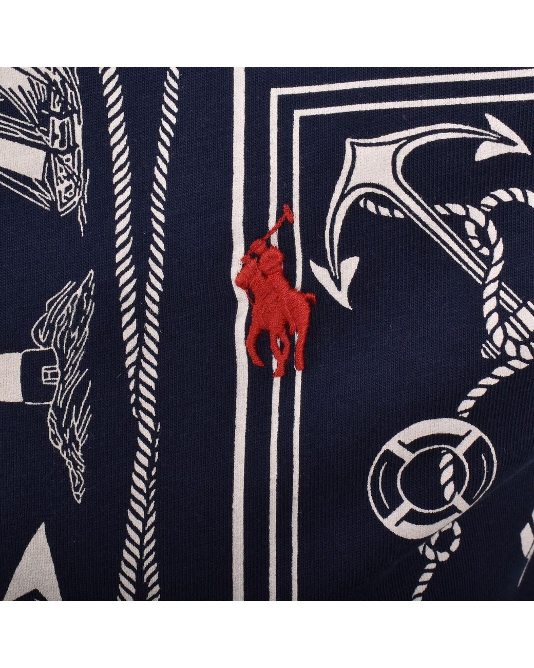 Ralph Lauren Blue All Over Print T Shirt for men