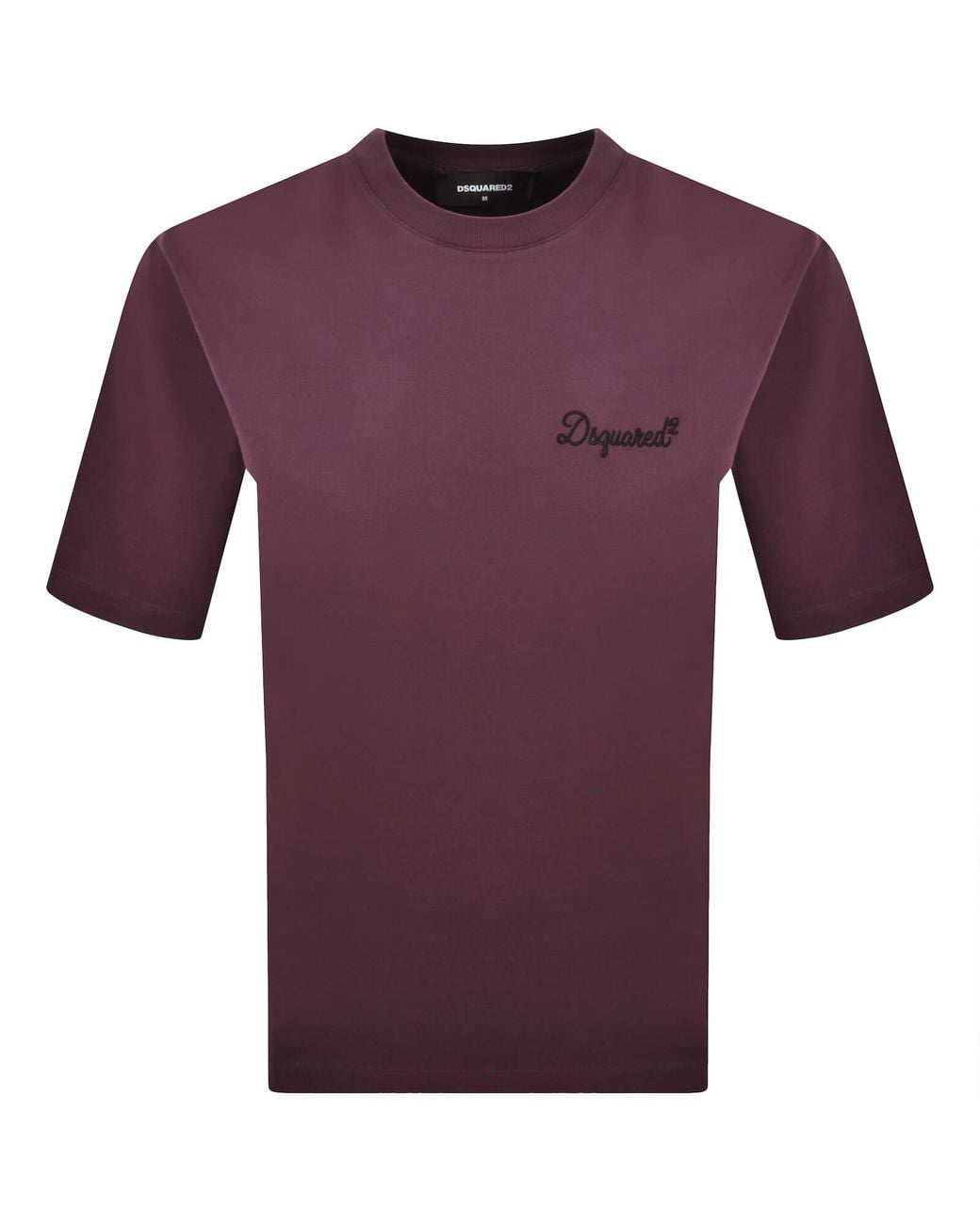 DSquared² Purple Signature Loose Fit T Shirt for men