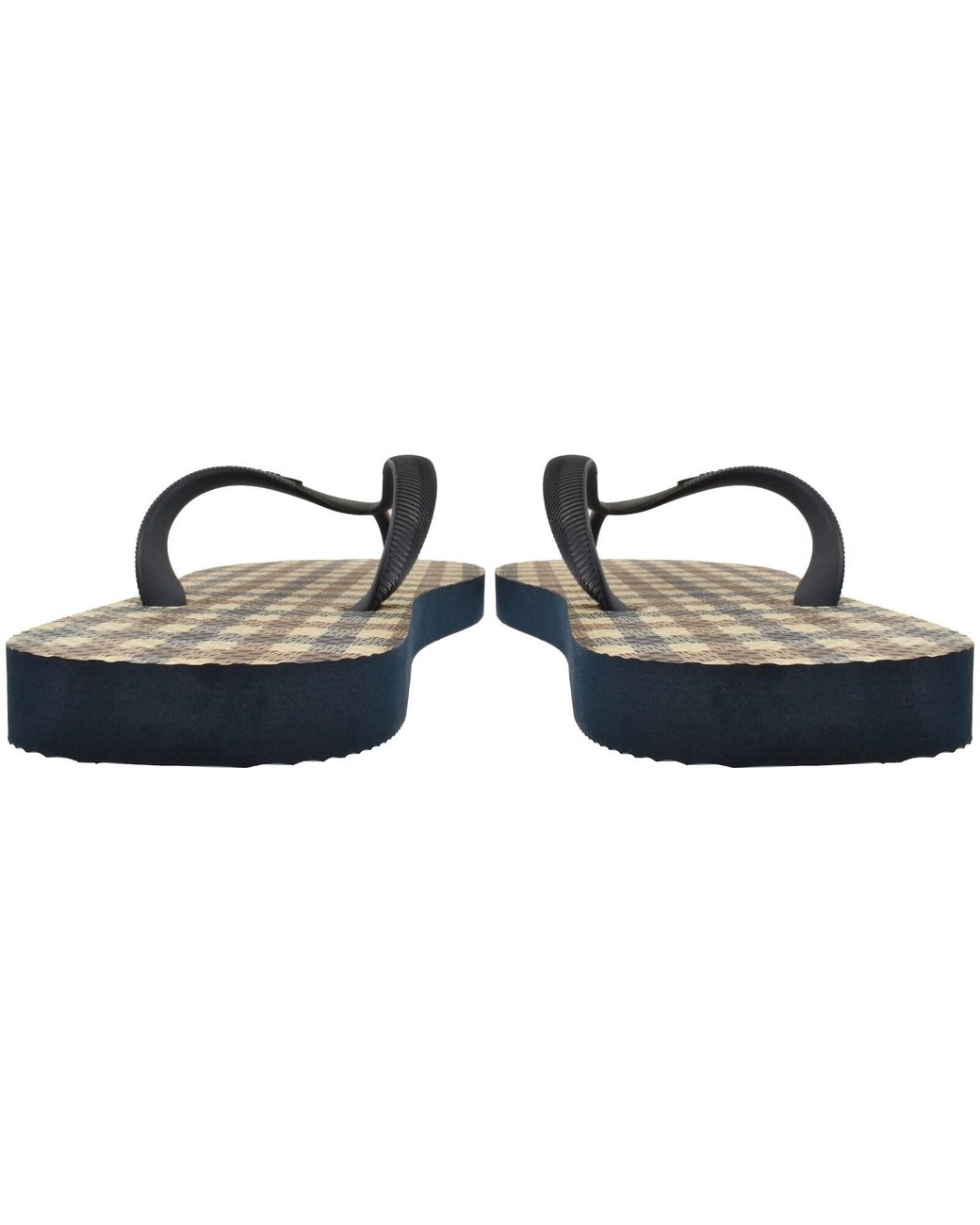 Aquascutum Brown Iconic Flip Flop Nvay for men