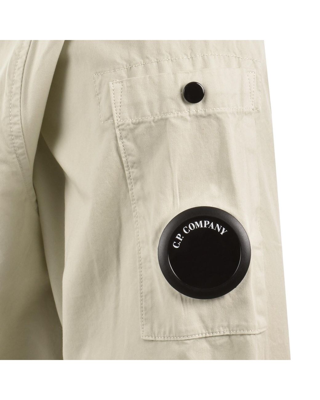 C P Company Natural Cp Company Gabardine Overshirt for men