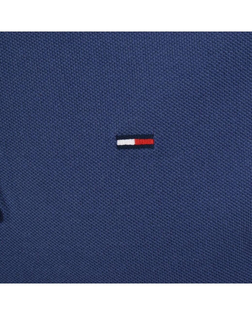 Tommy Hilfiger Blue Tipped Polo Shirt for men