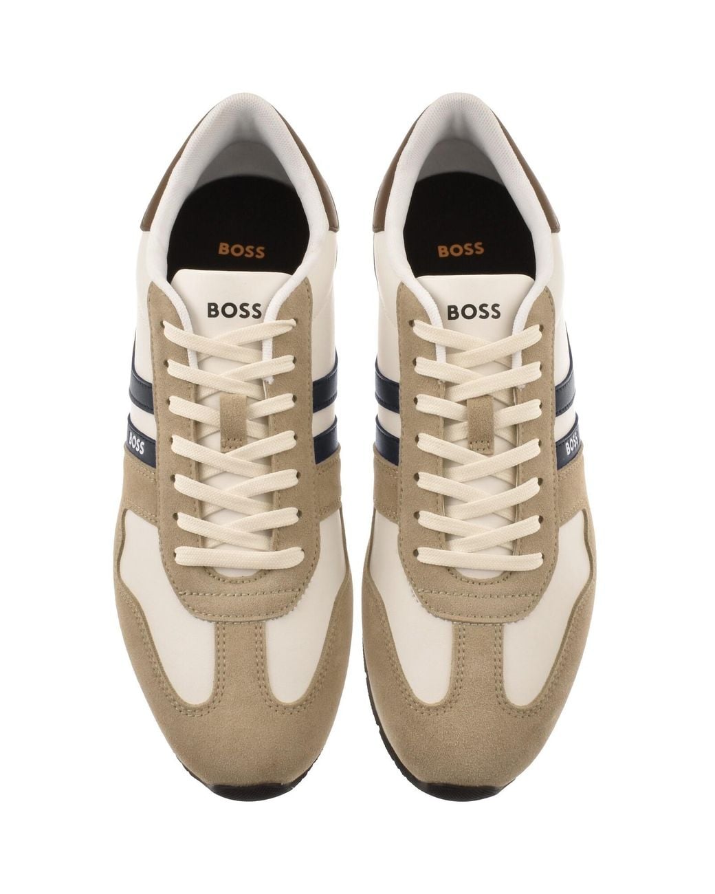 BOSS BUSINESS White Boss Levon Runner Trainers Open for men