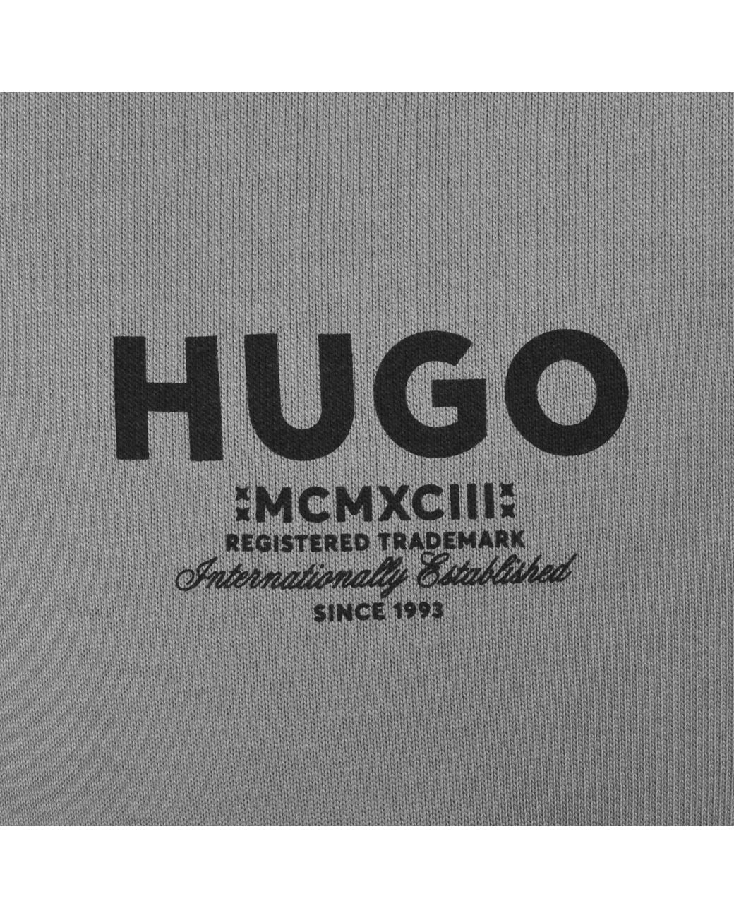 HUGO Gray Hugo Nespon Sweatshirt for men