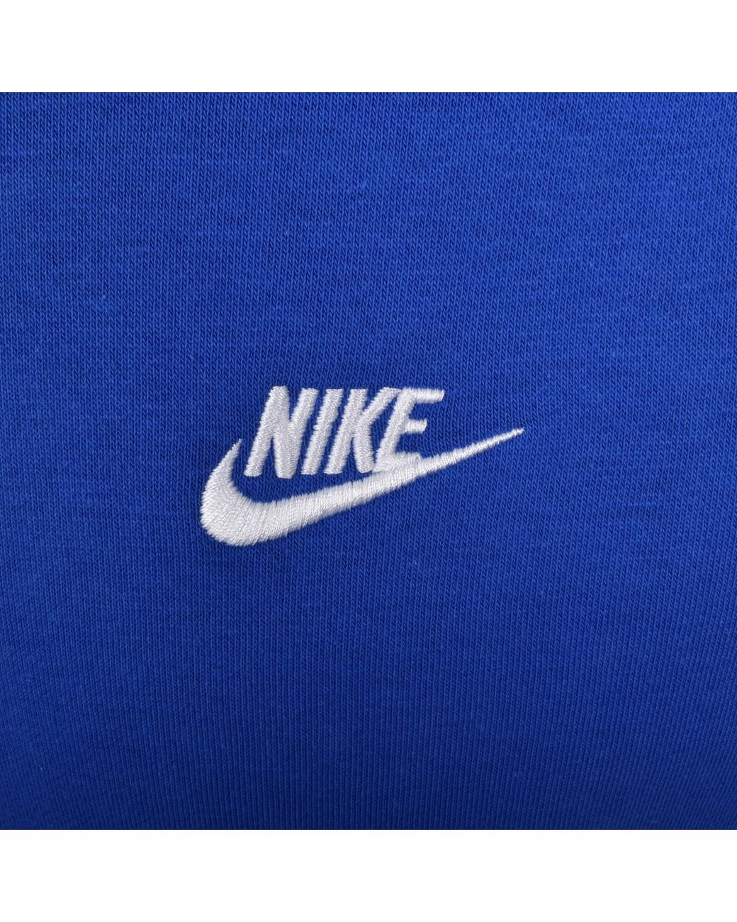 Nike Blue Crew Neck Club Sweatshirt for men