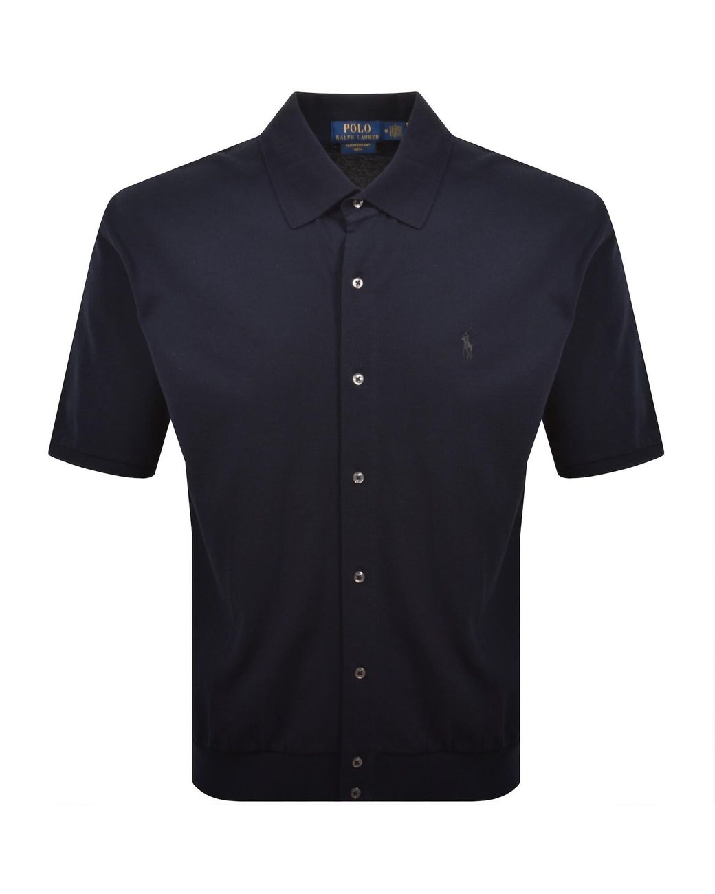 Ralph Lauren Blue Short Sleeve Sport Shirt for men