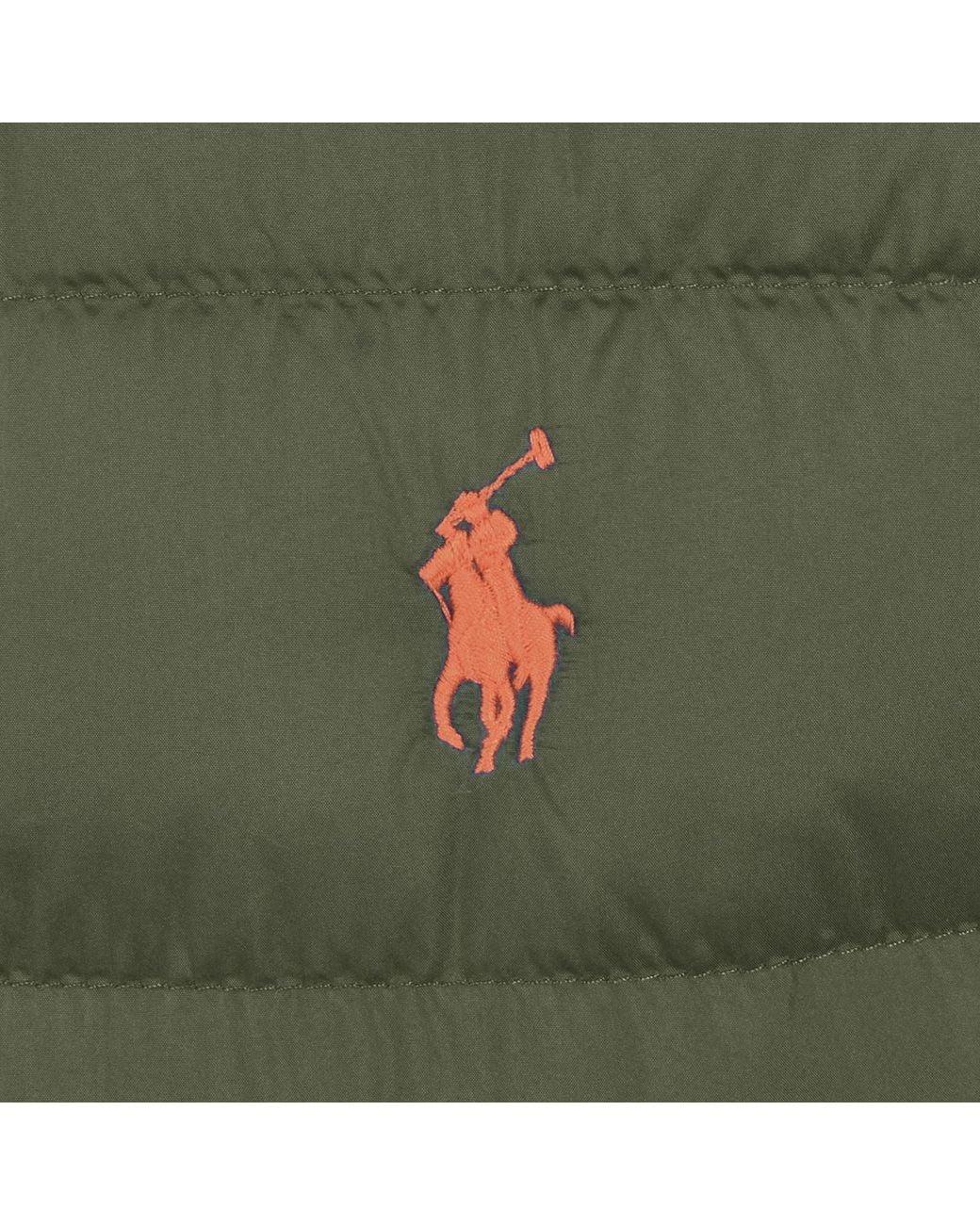 Ralph Lauren Green Down Puffer Gilet for men