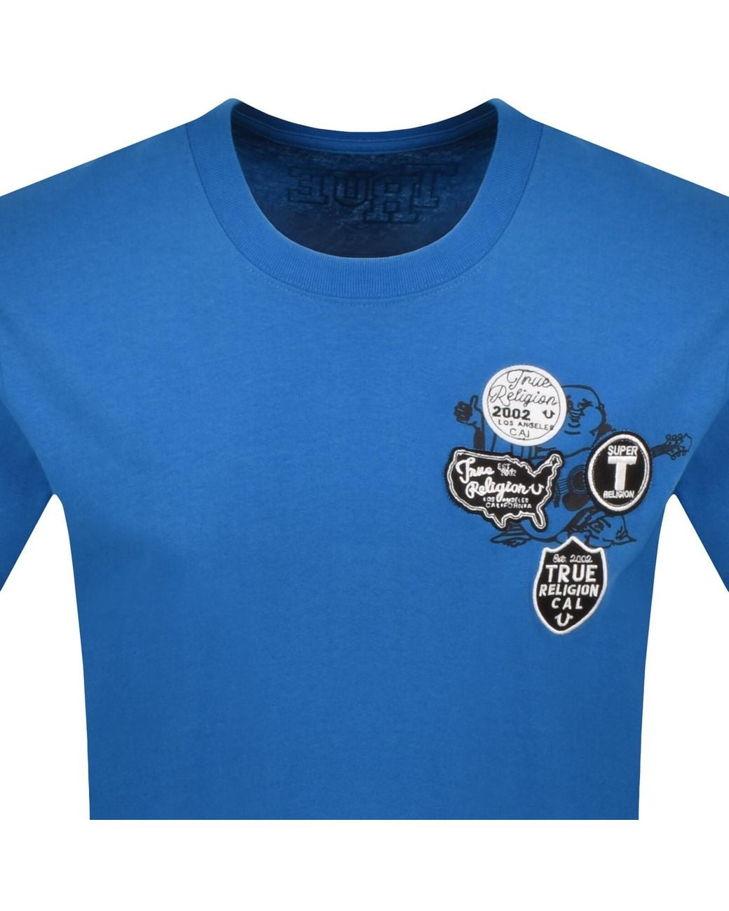 True Religion Blue University T Shirt for men