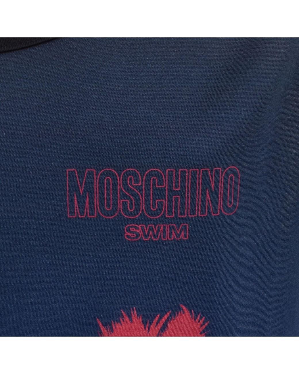 Moschino Blue Swim Vest Top for men