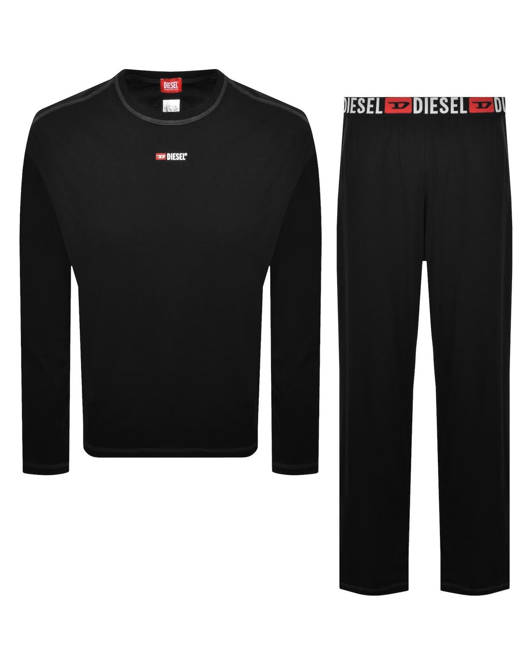 DIESEL Black Nolan Core Pyjama Set for men