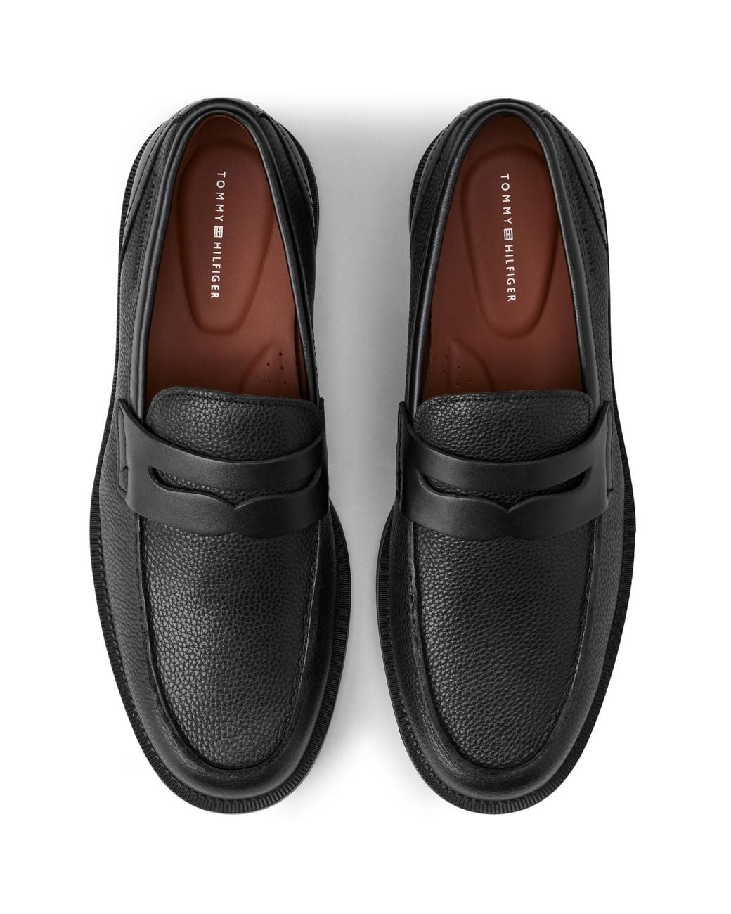 Tommy Hilfiger Black Mix Dress Loafers for men
