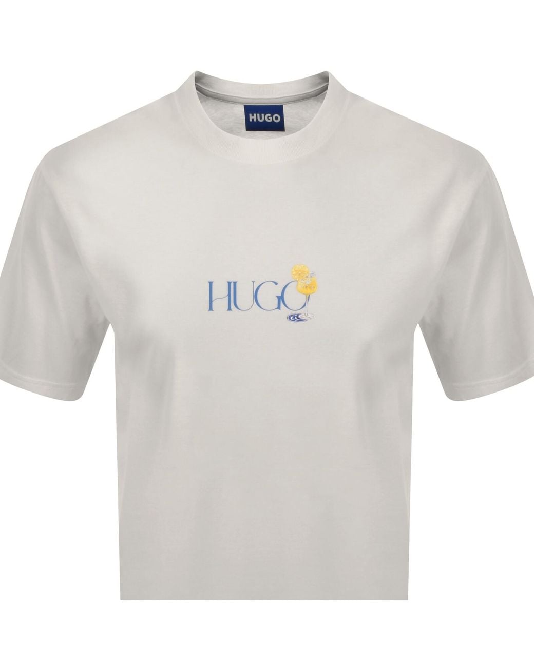 HUGO White Nulaxo T Shirt for men