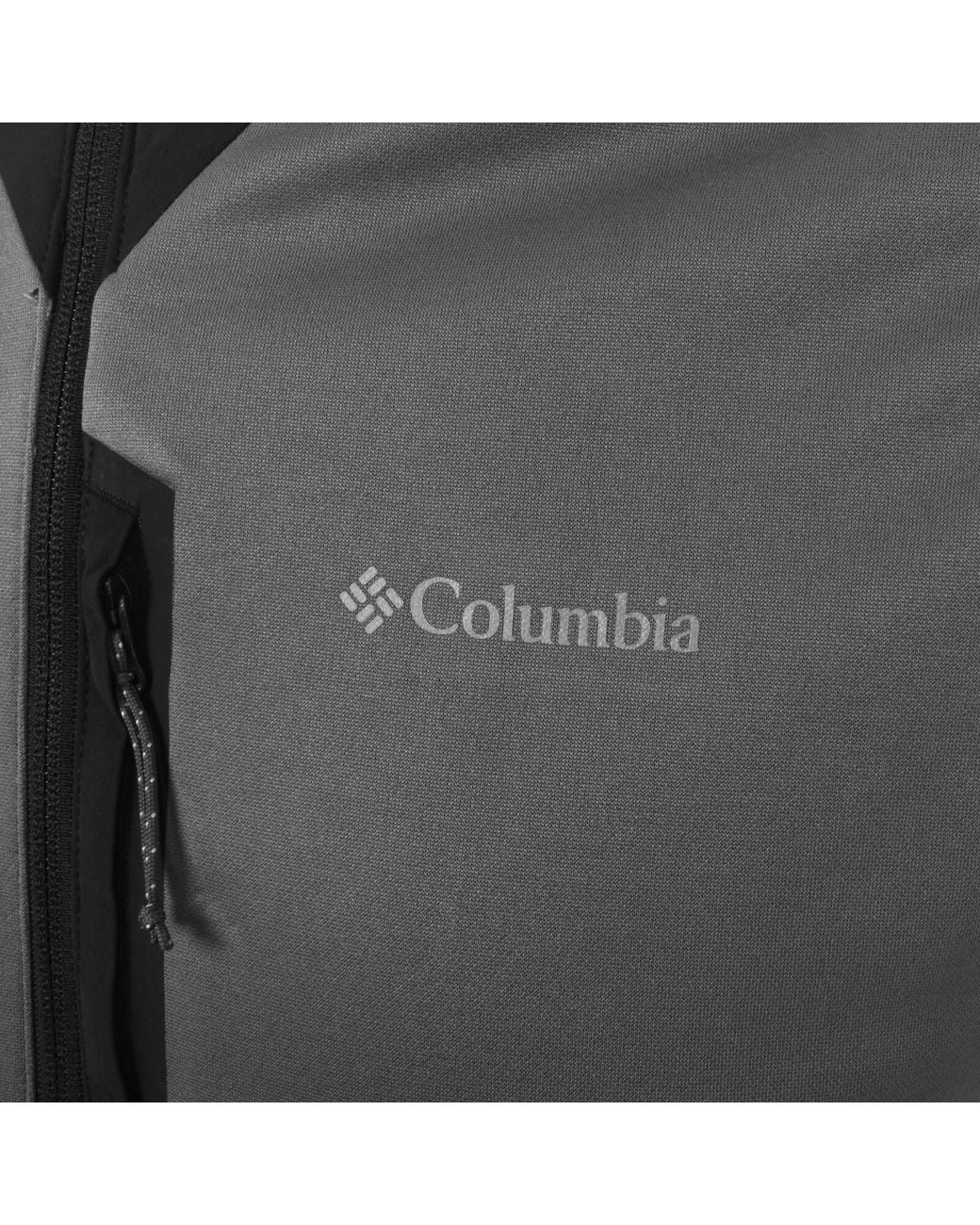 Columbia Gray Fleece Full Zip Fleece Hoodie for men