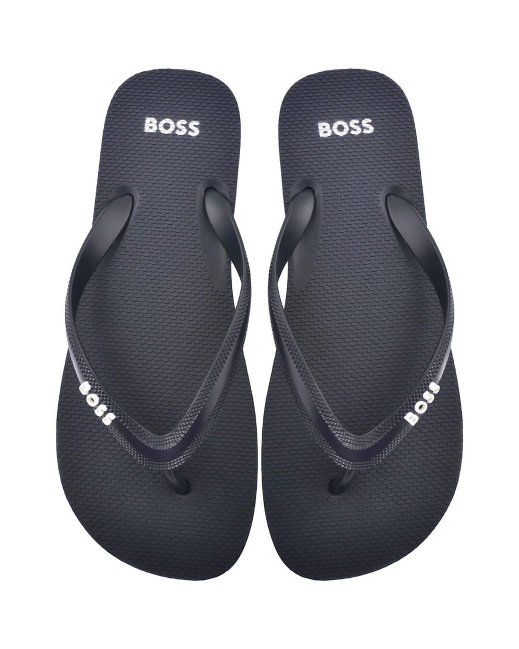 BOSS BUSINESS Blue Boss Tracy Flip Flops for men