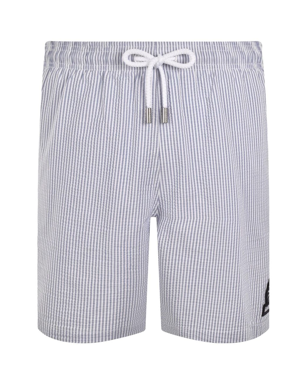 Sandbanks Blue Seersucker Swim Shorts for men