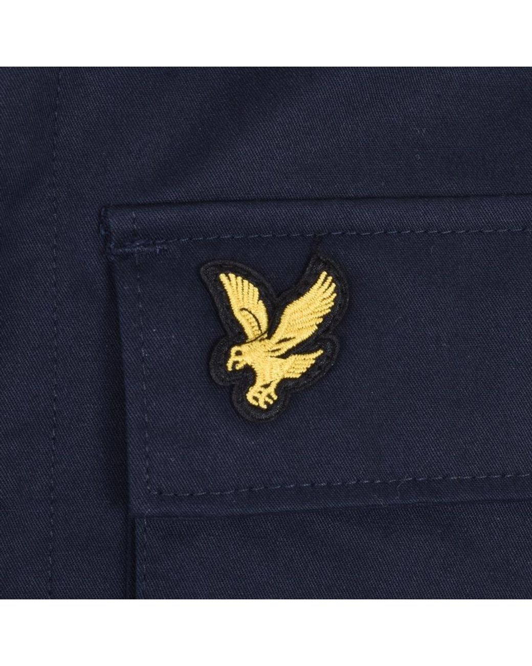 Lyle & Scott Cotton Field Jacket in Navy (Blue) for Men | Lyst