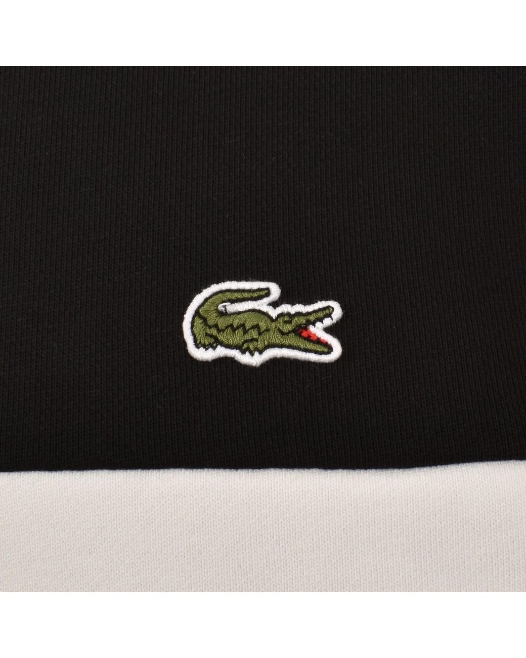 Lacoste Black Colour Block Sweatshirt for men