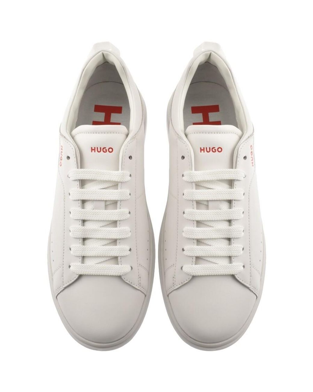 HUGO White Blake Tennis Trainers for men